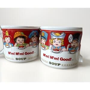 Pair Of Vintage 1993 Campbell's Soup Mm Mm Good Soup Mug